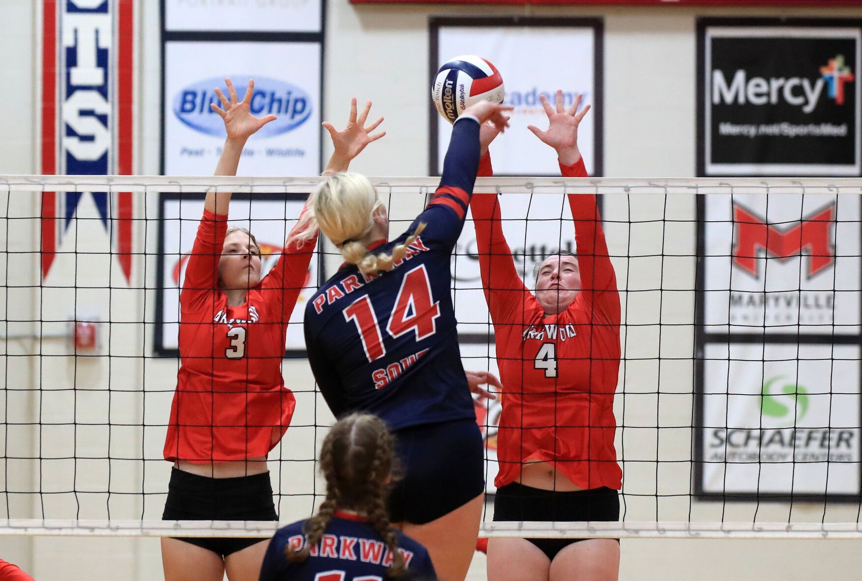 Kirkwood vs. Parkway South girls volleyball